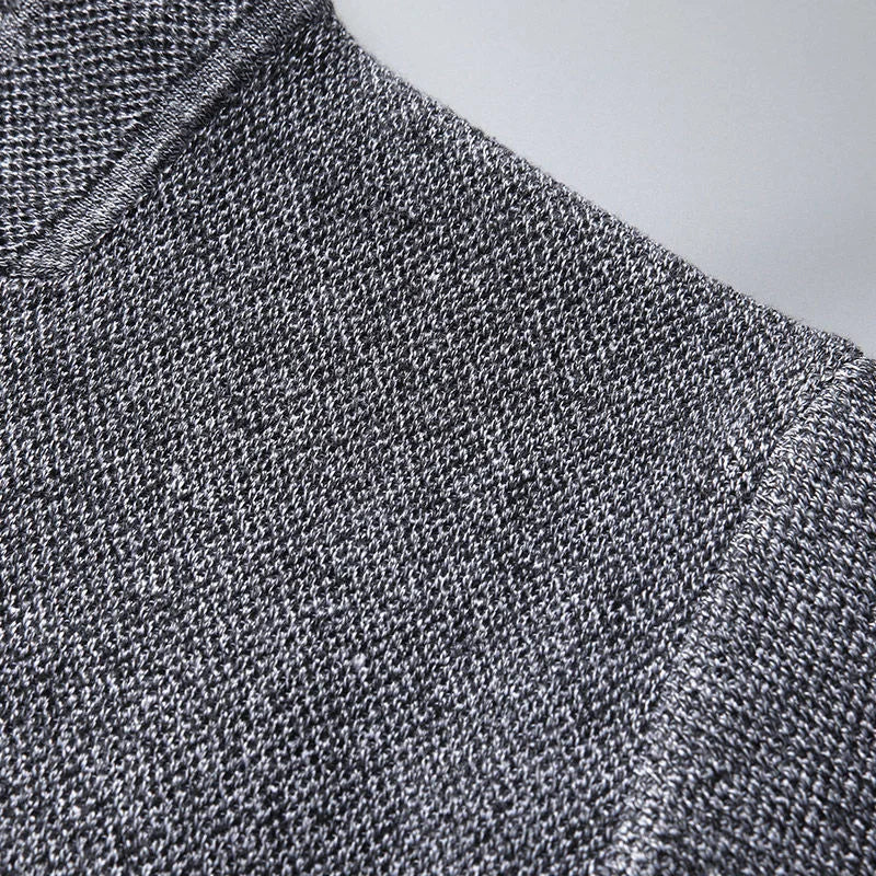 Grigio - Knitted Refined Wool Button Cardigan