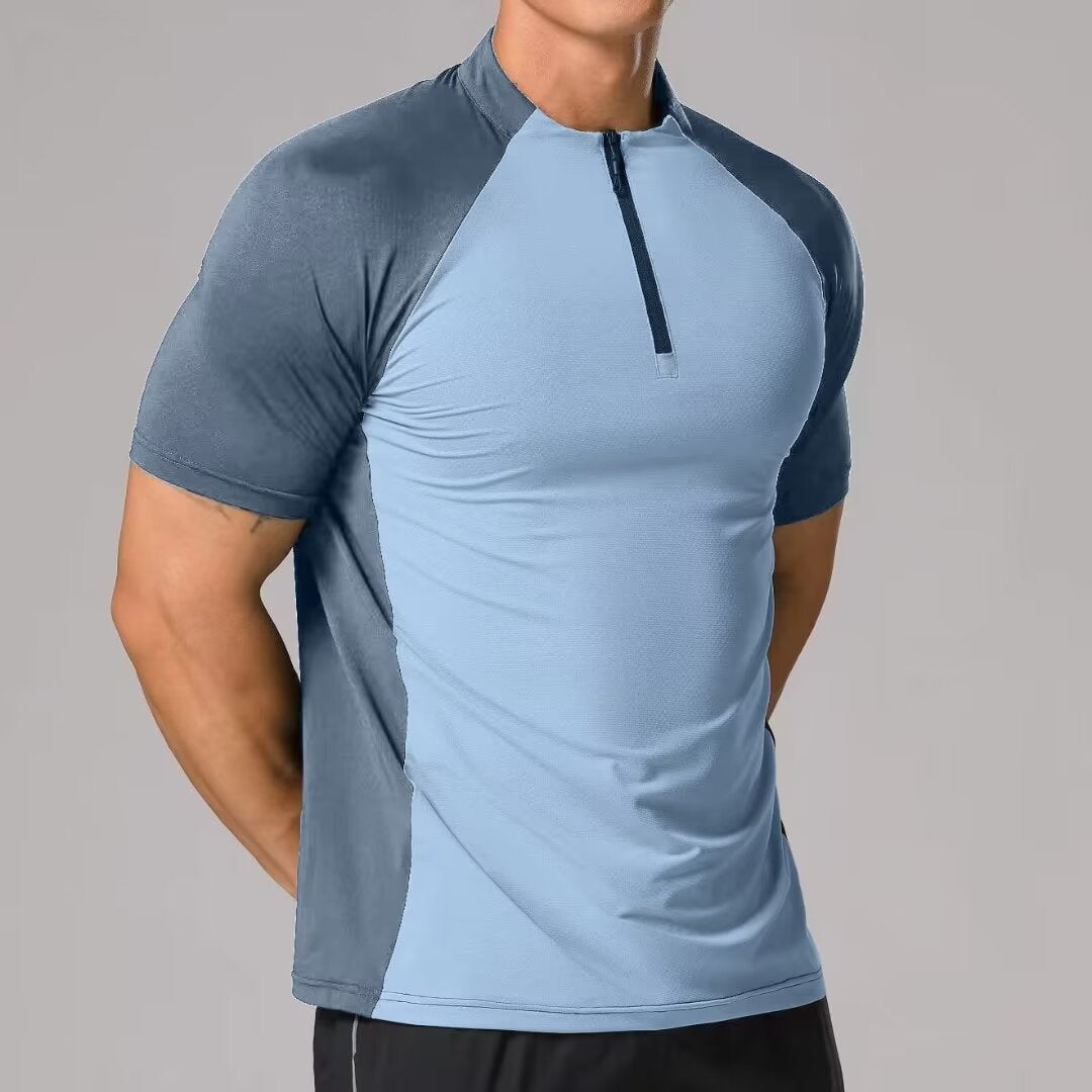 Men's Half-Zip Sports Shirt - Lightweight Athletic Edition Top