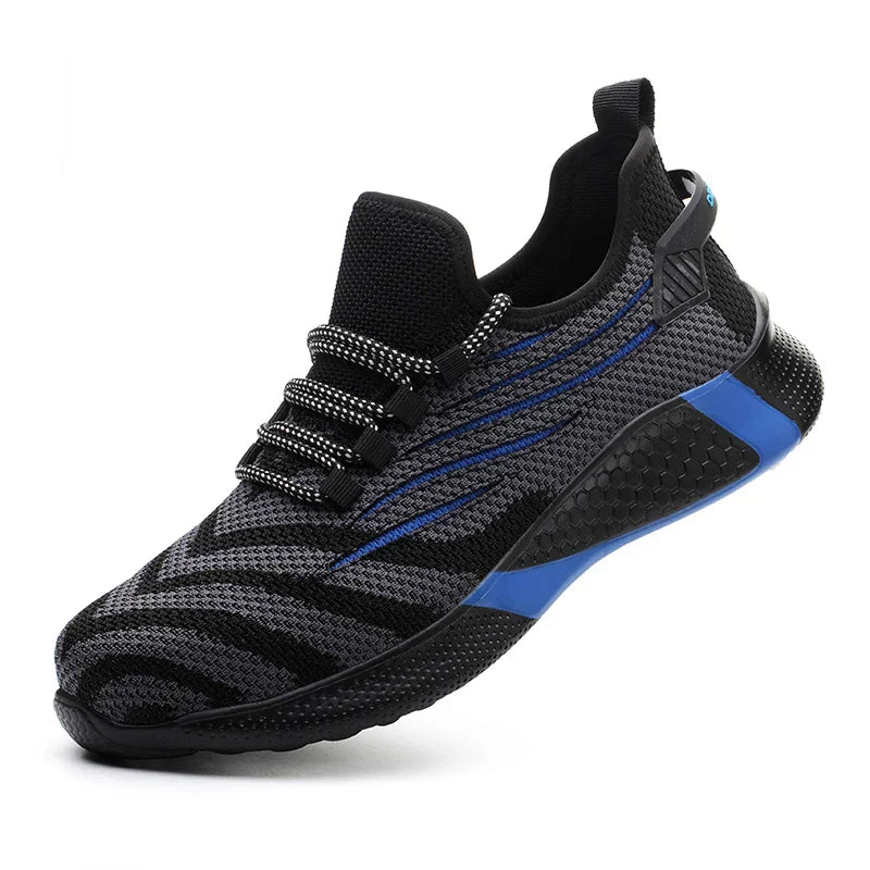 Men's Lightweight Safety Shoes - Sporty Steel Toe Work Edition