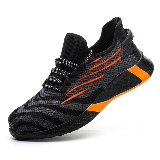 Men's Lightweight Safety Shoes - Sporty Steel Toe Work Edition
