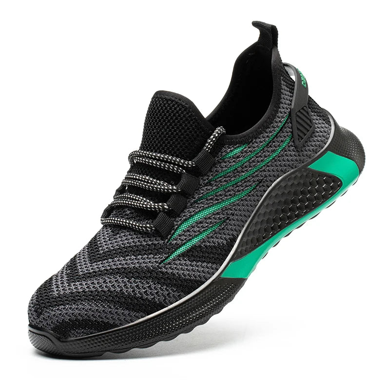 Men's Lightweight Safety Shoes - Sporty Steel Toe Work Edition