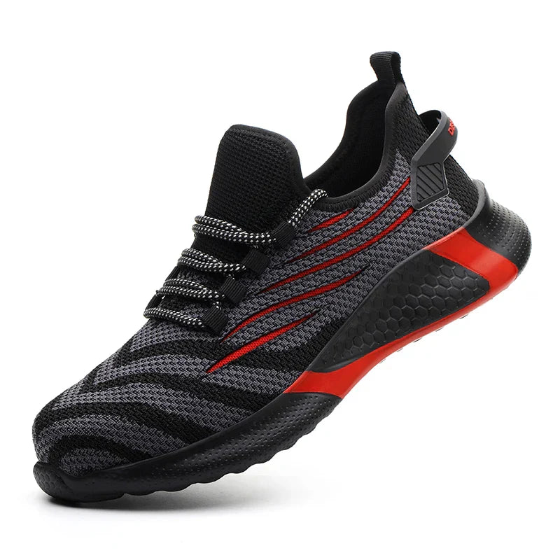 Men's Lightweight Safety Shoes - Sporty Steel Toe Work Edition
