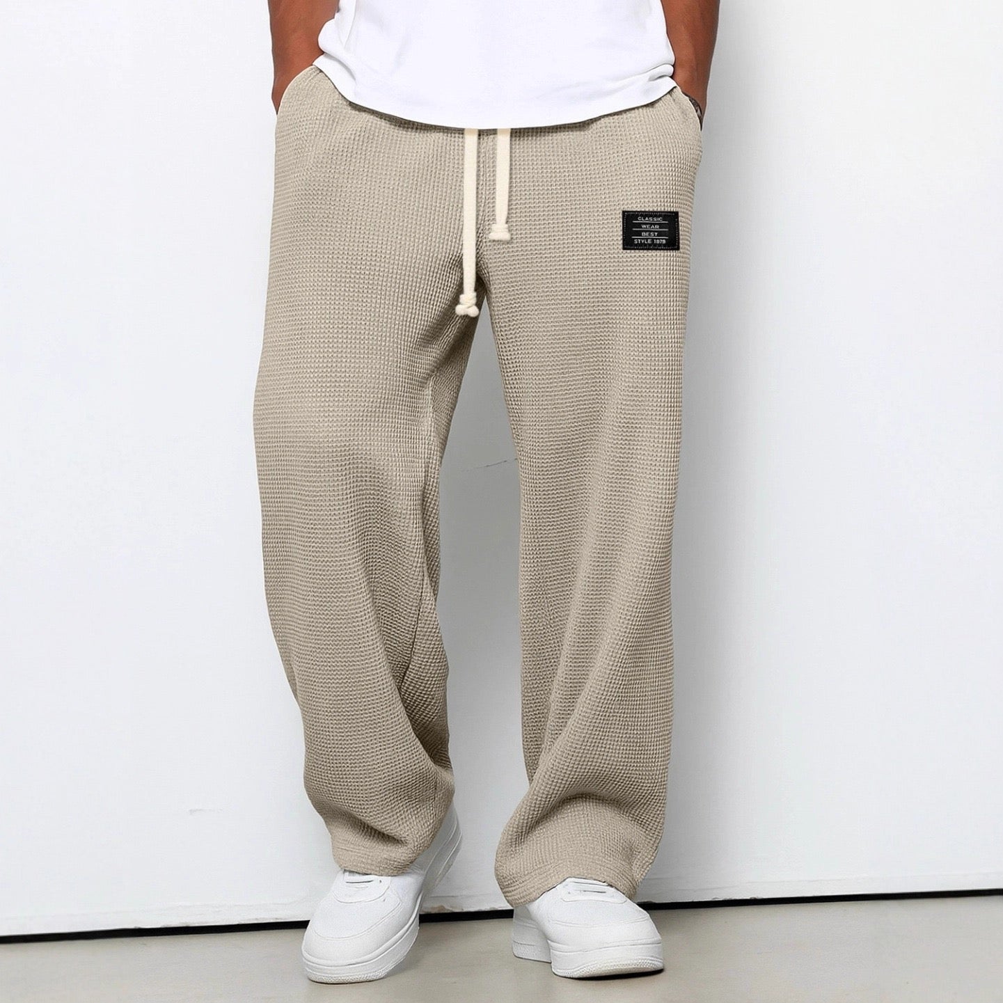 Samuel Men's Wide-Leg Pants with Adjustable Edition