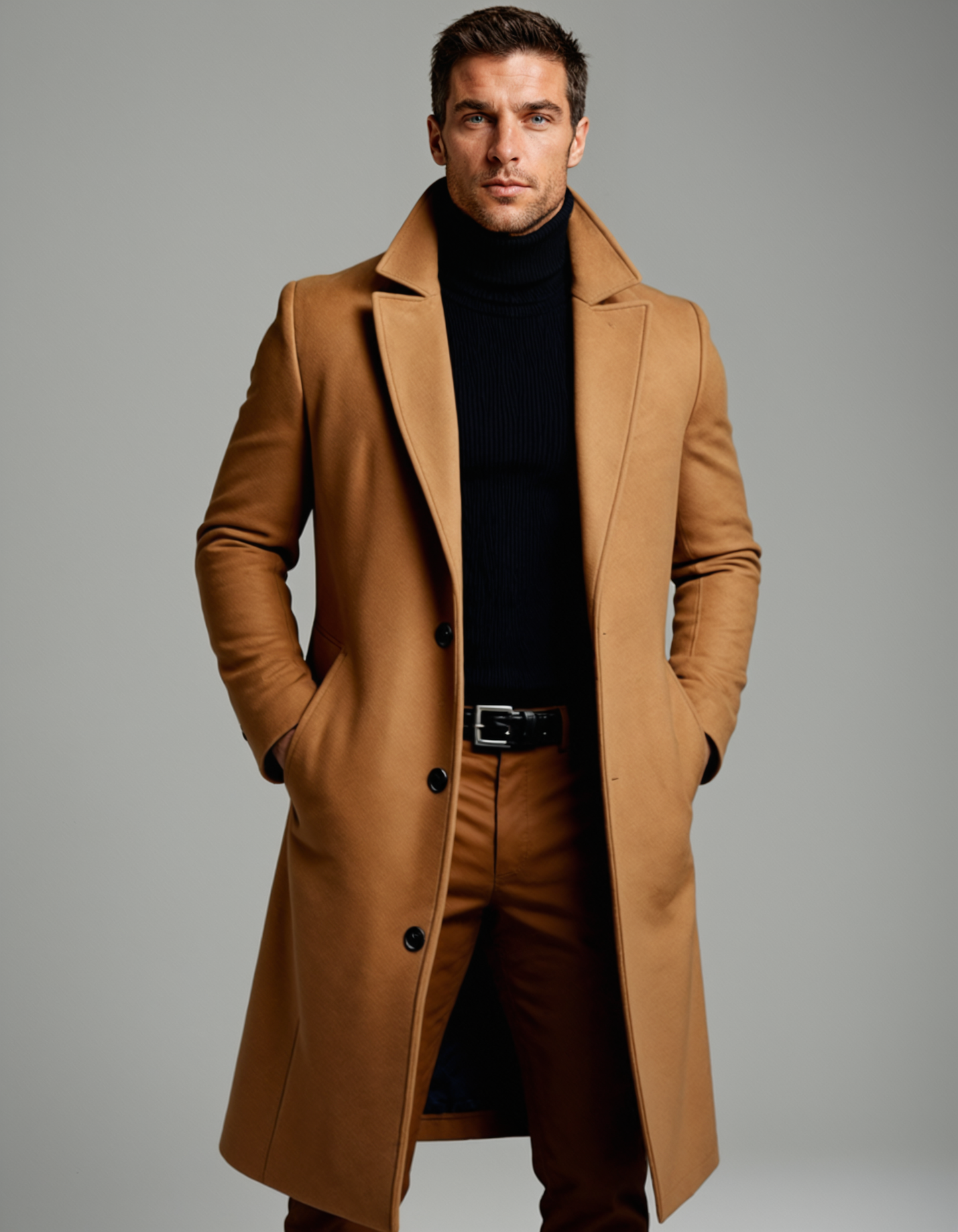 The Ridgeford Men's Heritage Wool Winter Long Overcoat
