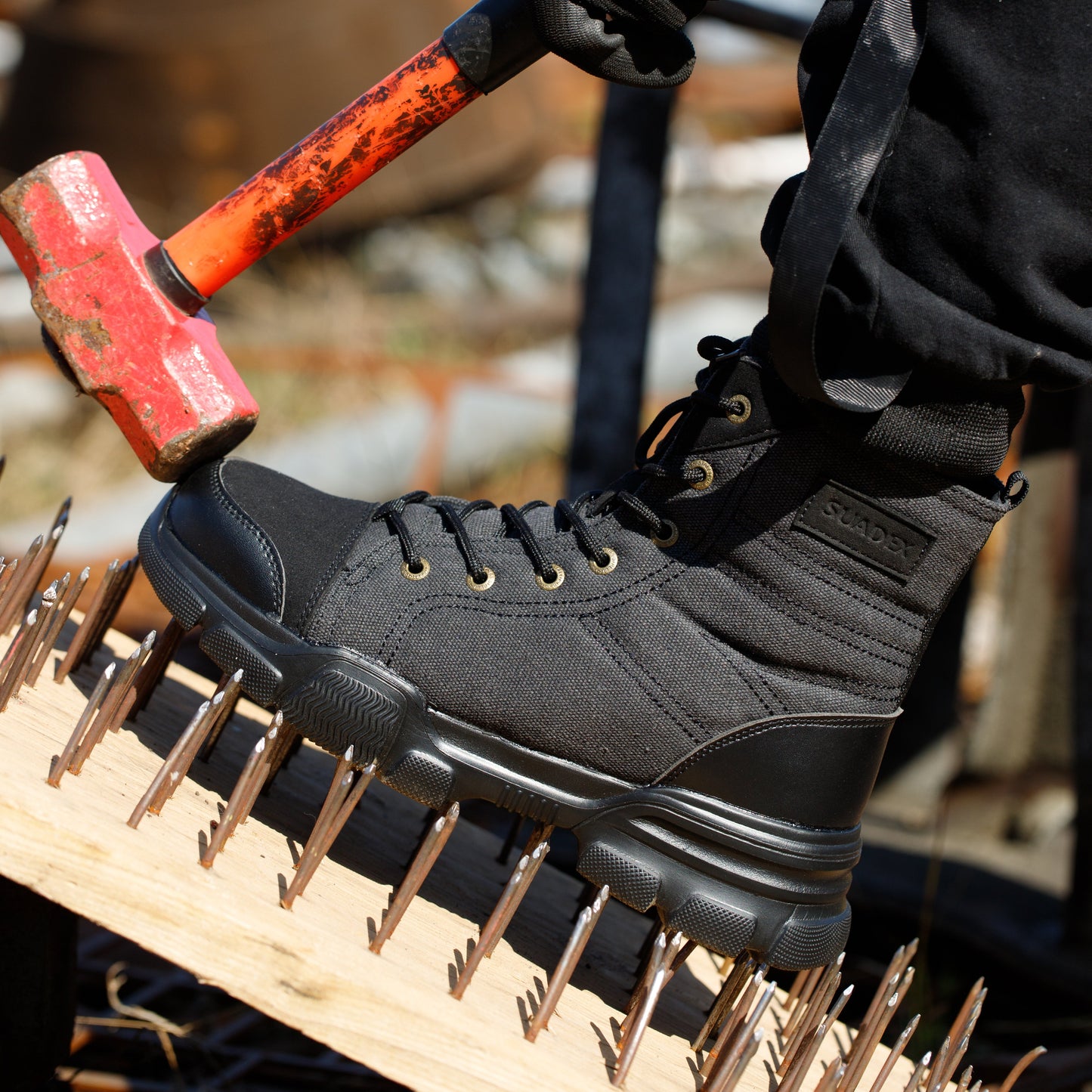 Men's Steel Toe Military Safety Boots - Durable Work & Tactical Footwear | Anti-Slip Edition
