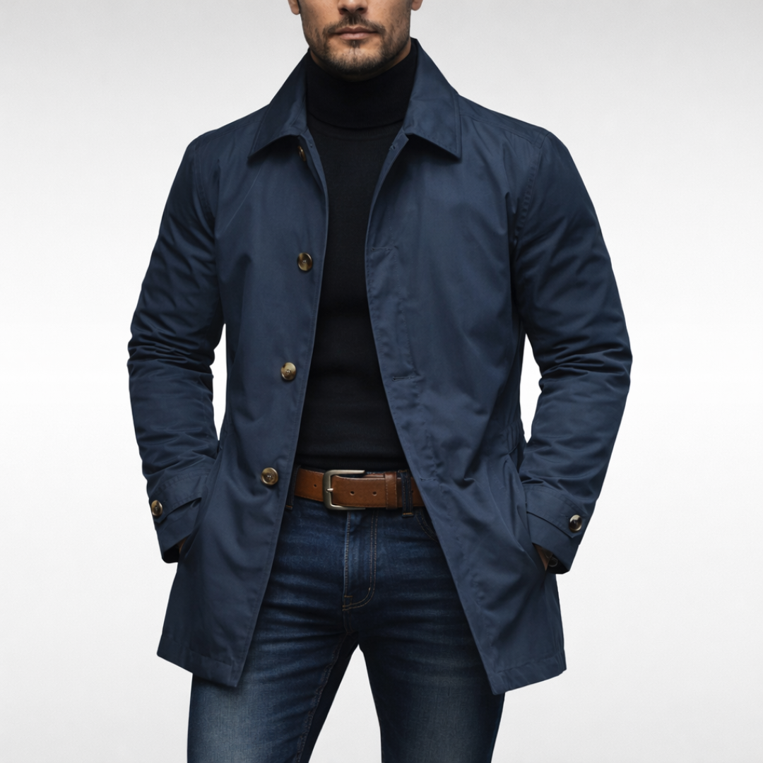 James Weatherproof Long Coat | Men's Insulated Button Jacket Edition