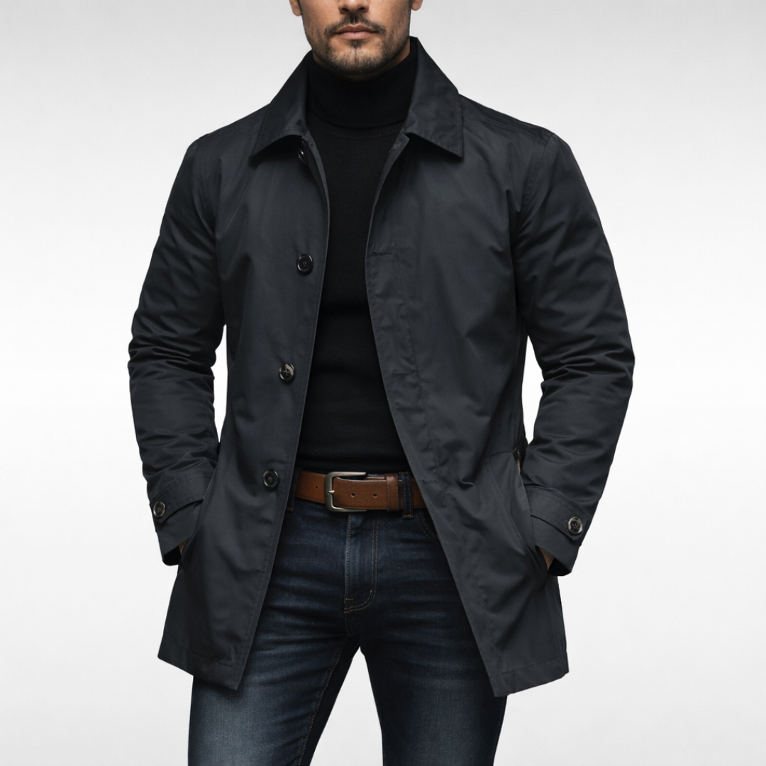 James Weatherproof Long Coat | Men's Insulated Button Jacket Edition