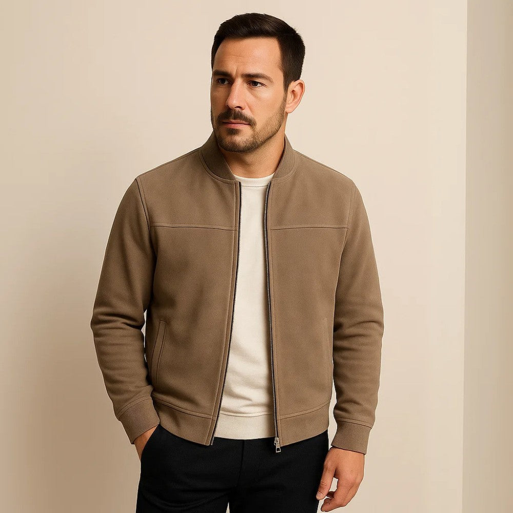 Renoir Men's Suede Jacket - Old Money Style & Timeless Edition