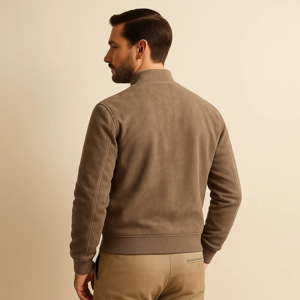 Renoir Men's Suede Jacket - Old Money Style & Timeless Edition