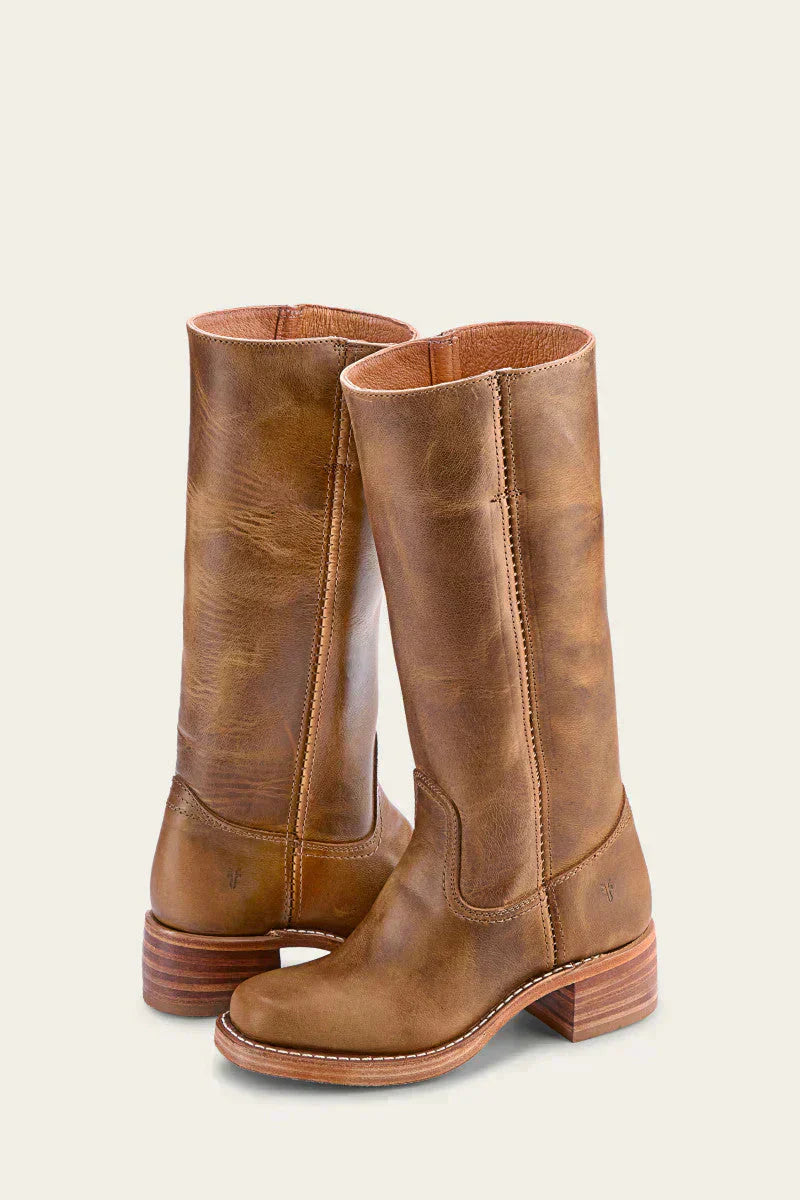 Women Knee-High Boots with Tailored Fit and Structured Sole