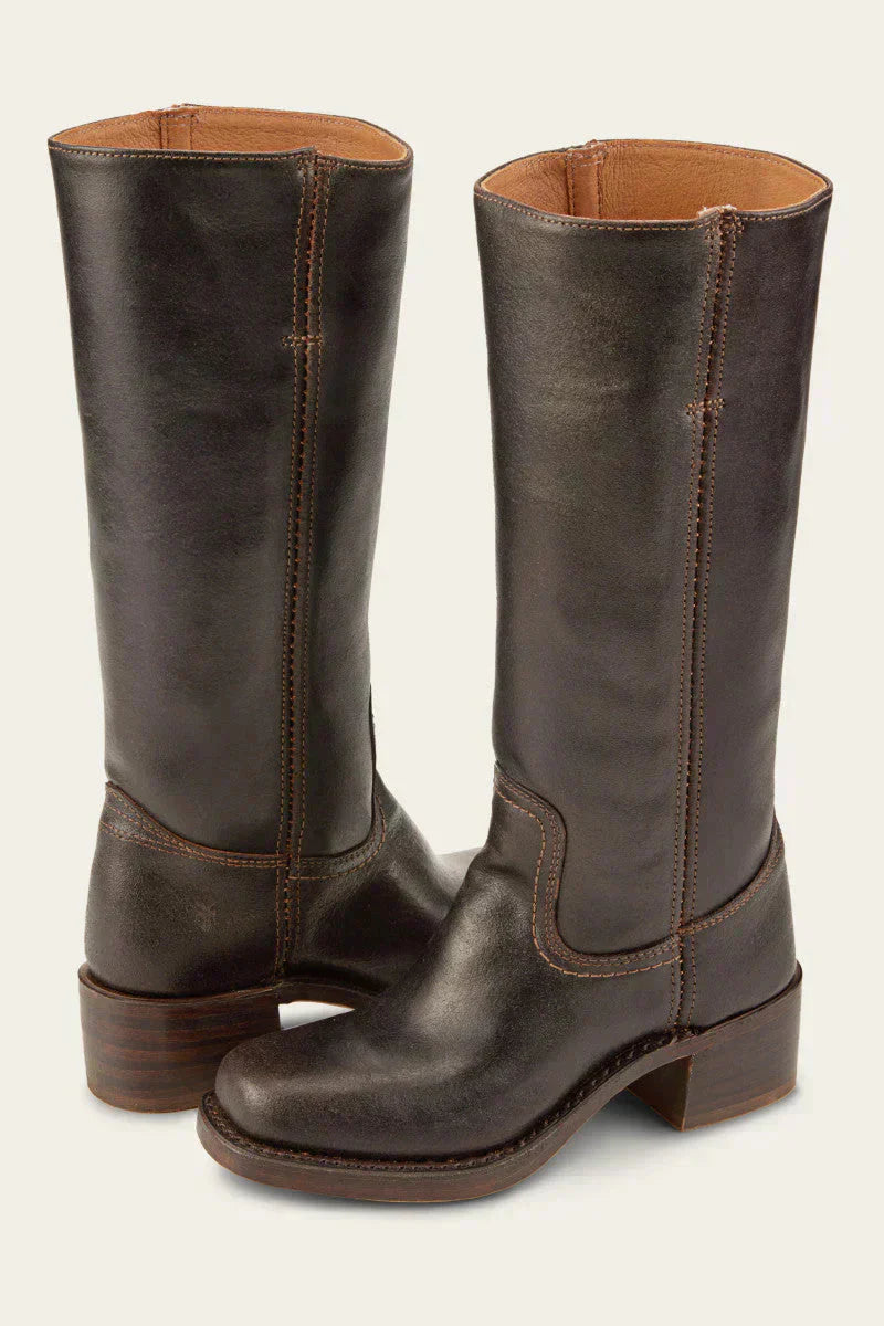 Women Knee-High Boots with Tailored Fit and Structured Sole