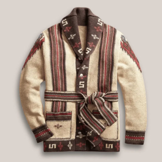 Luke Men's Heritage Jacquard Sweater - Heritage Patterned Knit