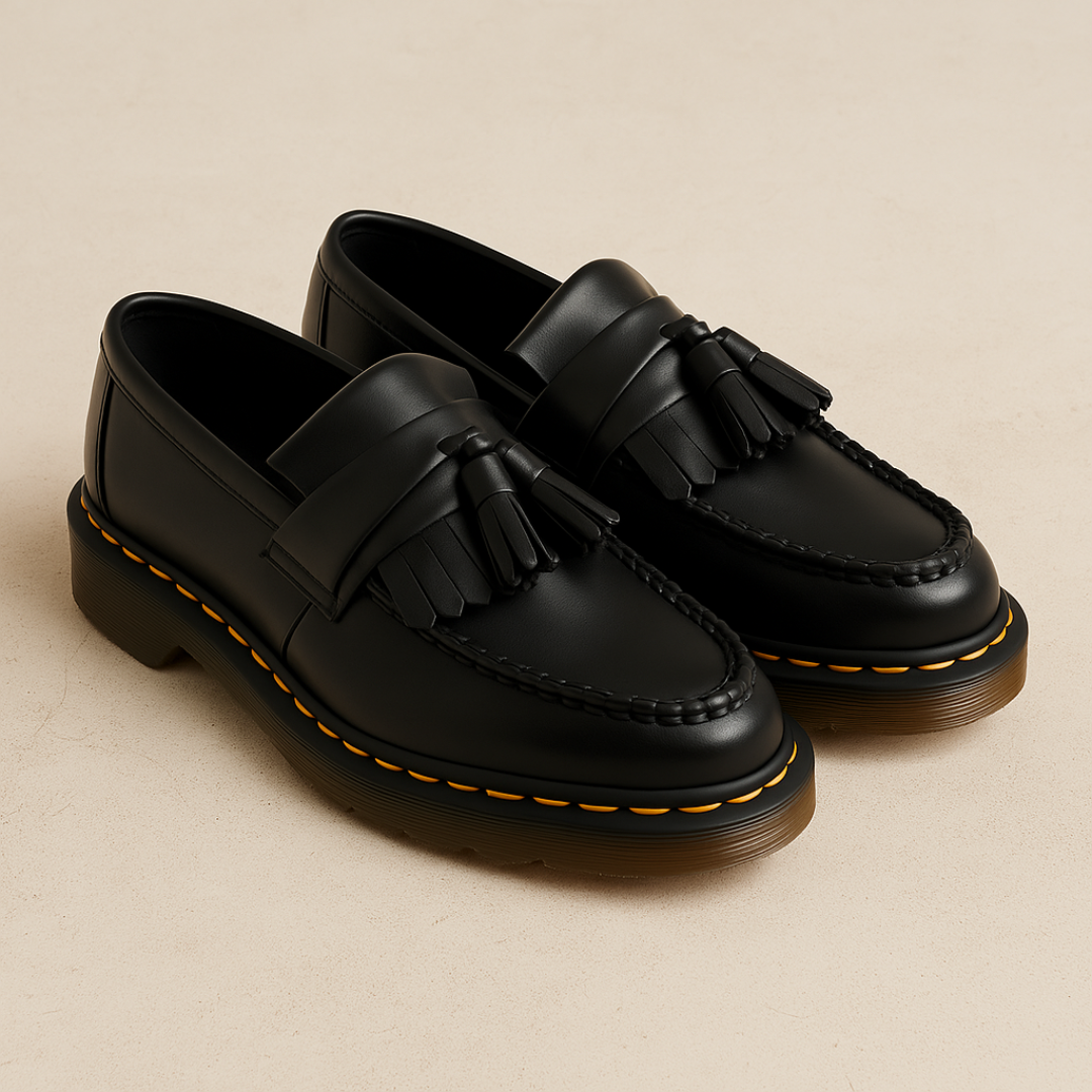 Men's Brown Genuine Loafers with Tassel Detail - Comfortable Slip-On Loafer Shoes for Casual and Formal Wear