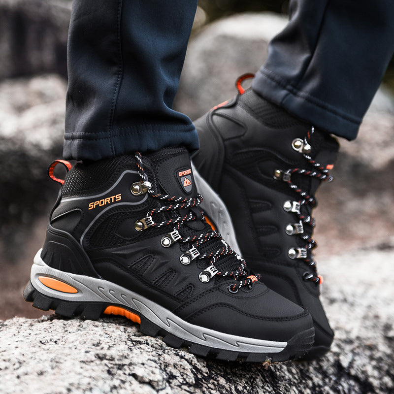 Men's Mid Height Waterproof Work Boots - Durable Safety Edition