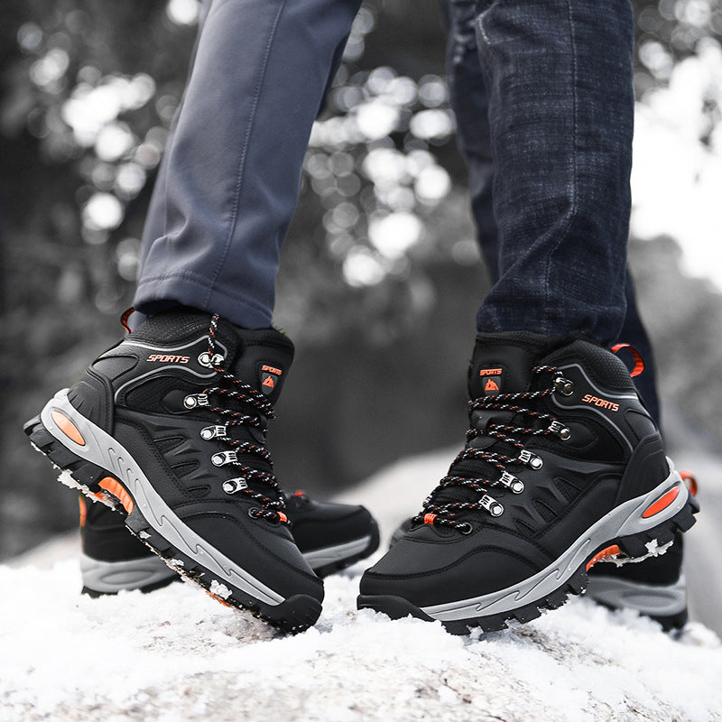Men's Mid Height Waterproof Work Boots - Durable Safety Edition