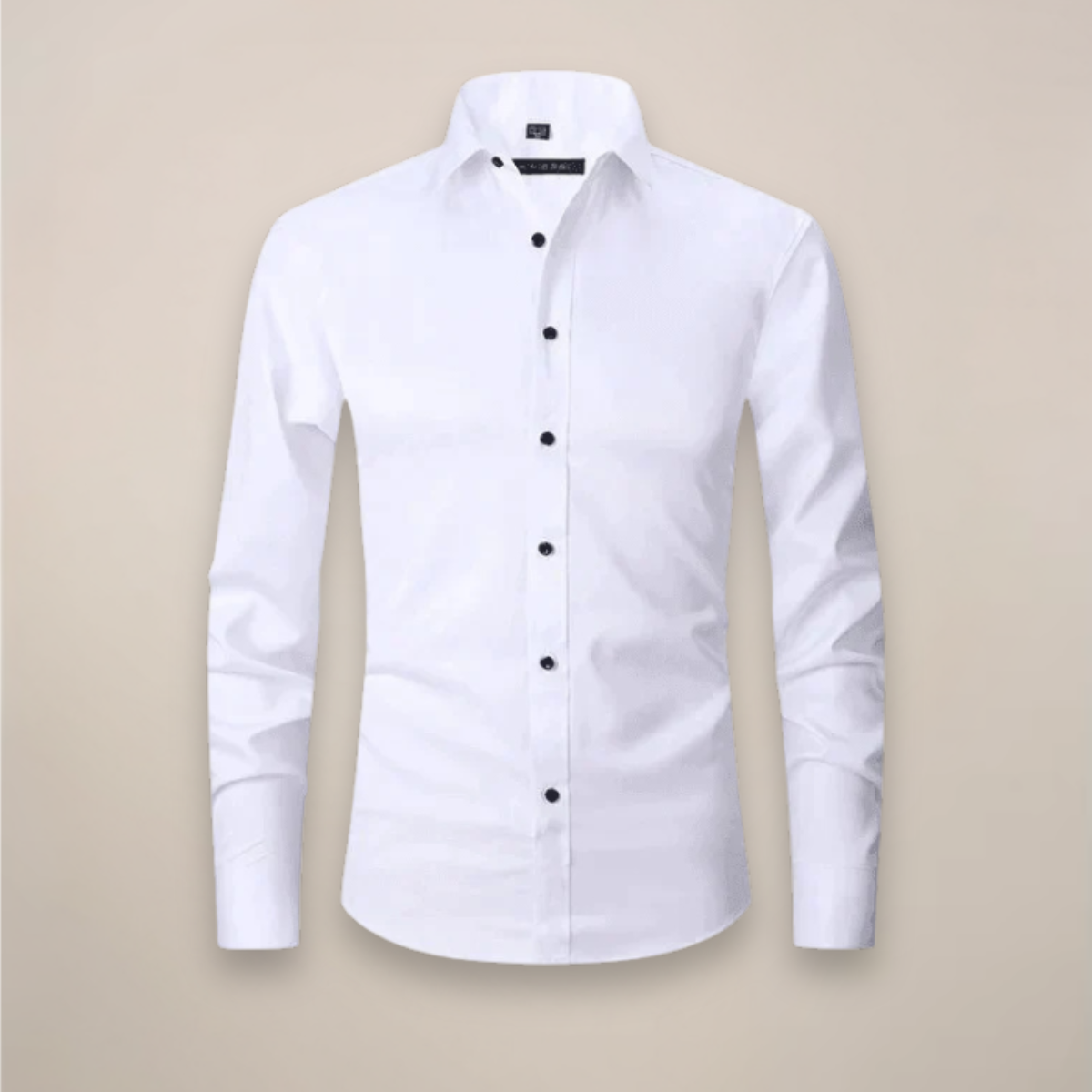 Men's Long-Sleeved Shirt - Heritage Structured Fit with Wrinkle-Free Finish