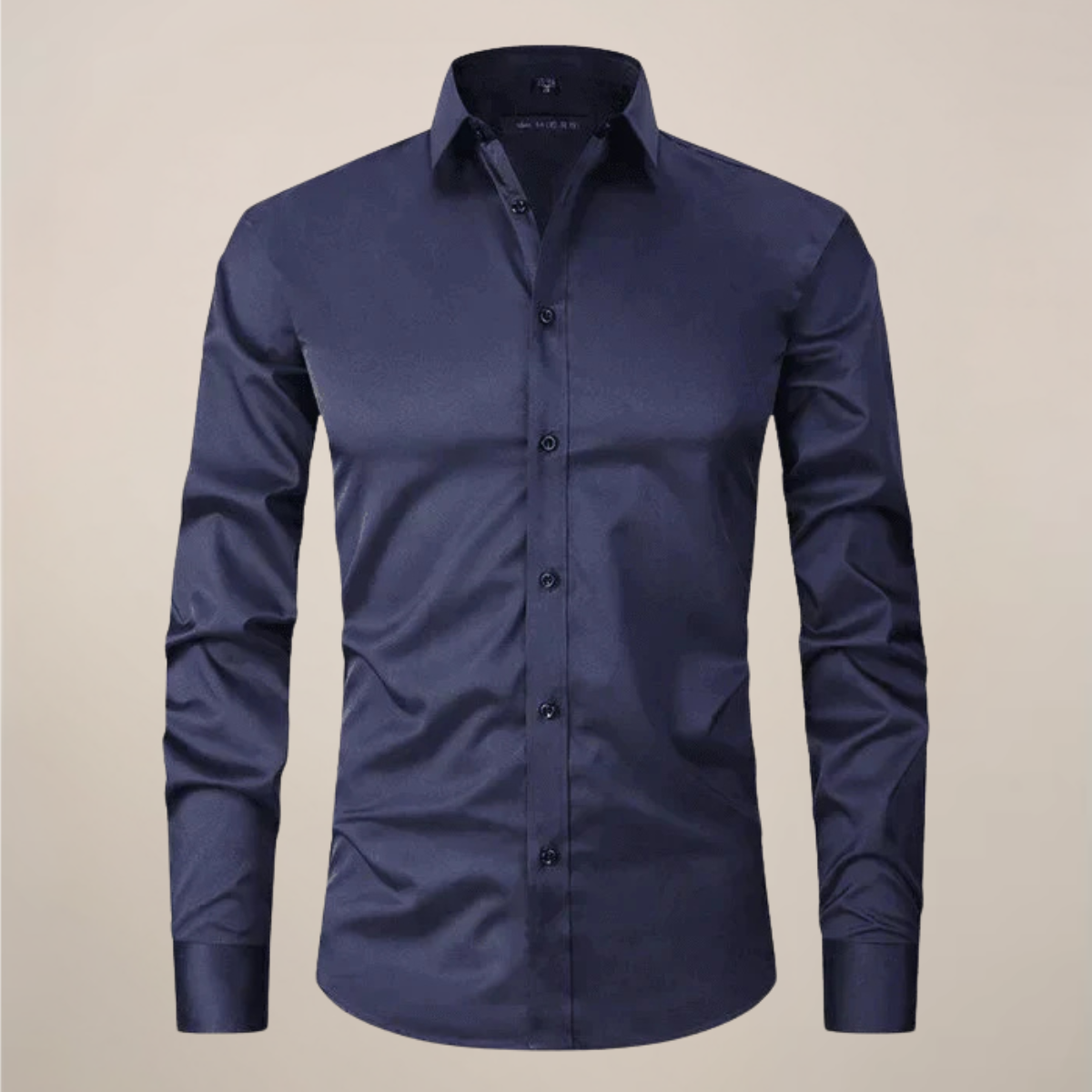 Men's Long-Sleeved Shirt - Heritage Structured Fit with Wrinkle-Free Finish