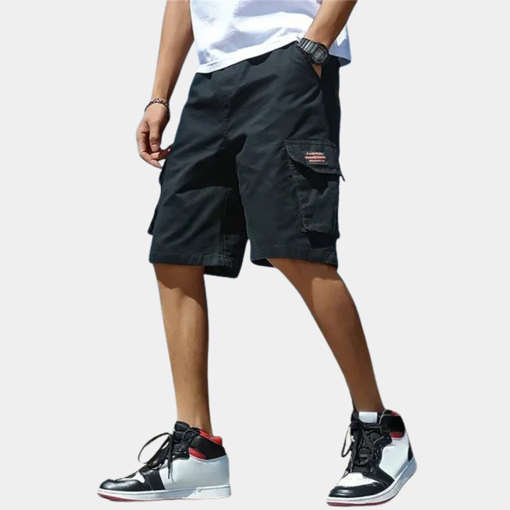 Men's Mid-Length Cargo Shorts with Multiple Edition