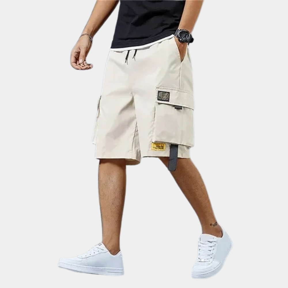 Men's Mid-Length Cargo Shorts with Multiple Edition