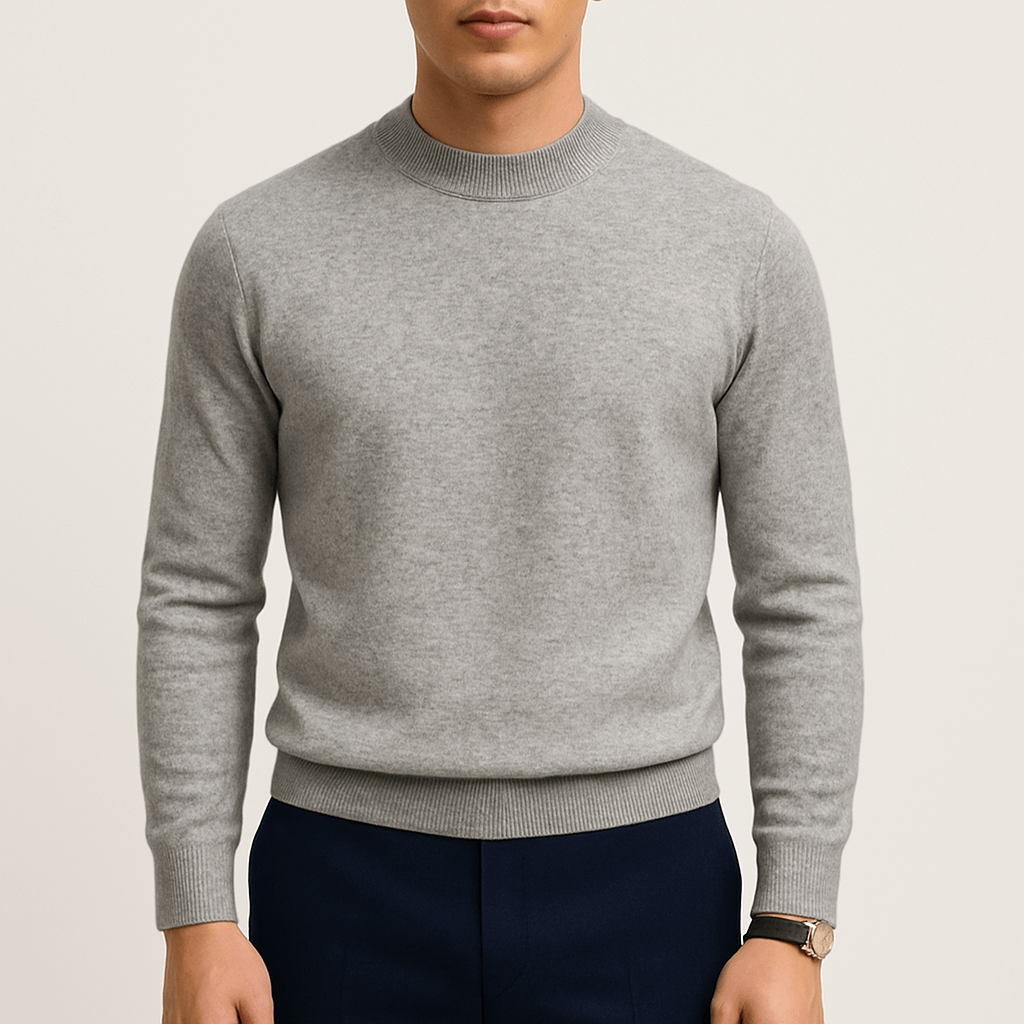 Men's Warm Tailored Fit Pullover Knit Sweater