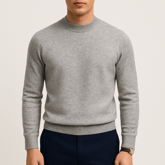 Men's Warm Tailored Fit Pullover Knit Sweater