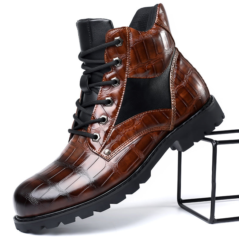 Dante - Handmade Men Crocodile Genuine Boots