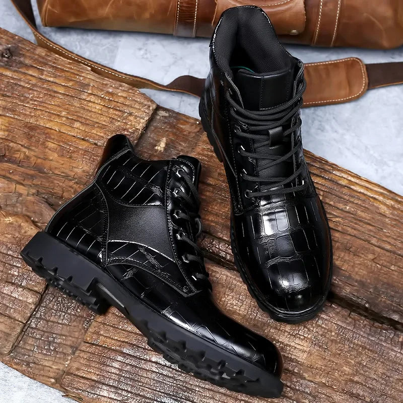 Dante - Handmade Men Crocodile Genuine Boots