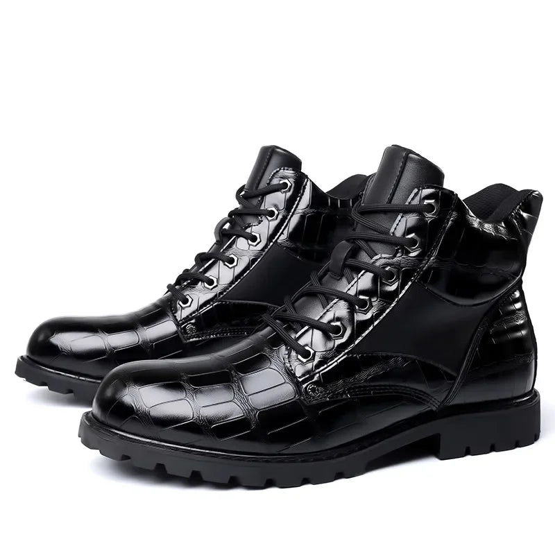 Dante - Handmade Men Crocodile Genuine Boots