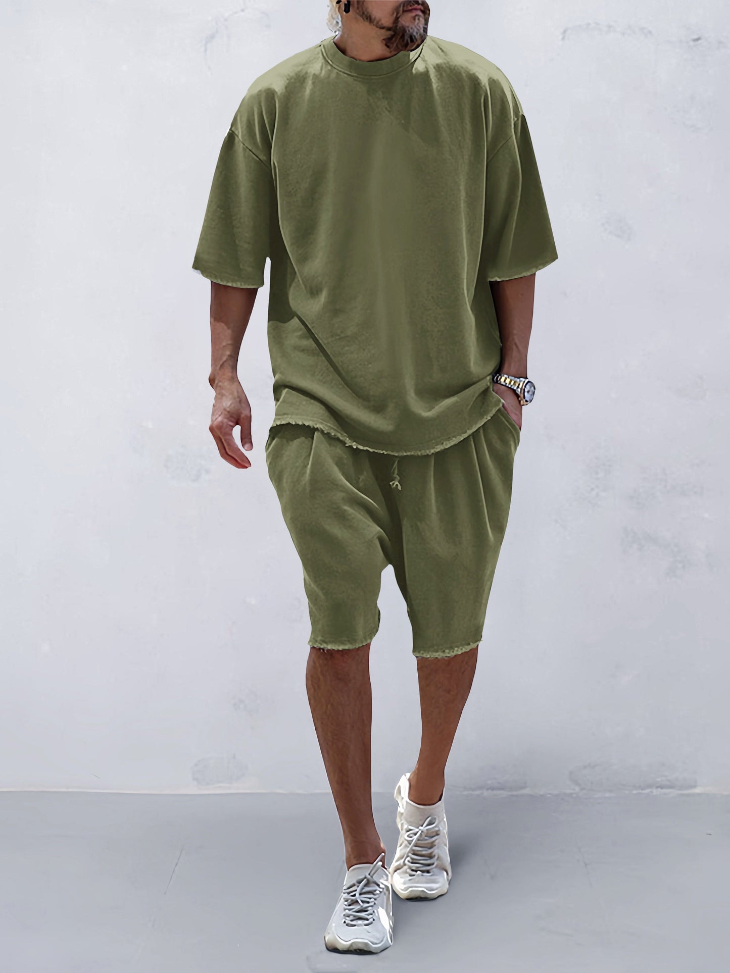 Everyday Loose Fit Solid Sports Sets