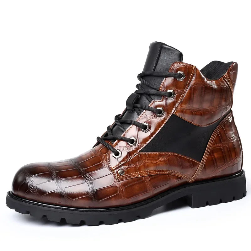 Dante - Handmade Men Crocodile Genuine Boots