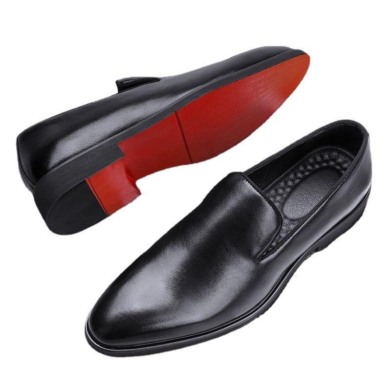 Red Bottom Heritage Supportive Orthopedic Sole Leather Loafers