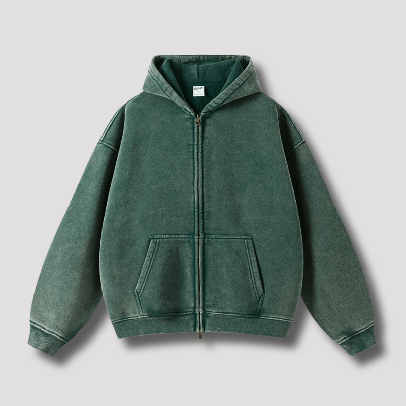 Skye Men's Zip-Up Hoodie - Everyday Hooded Sweatshirt with Comfortable Fit
