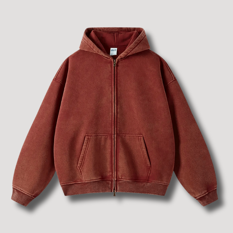 Skye Men's Zip-Up Hoodie - Everyday Hooded Sweatshirt with Comfortable Fit