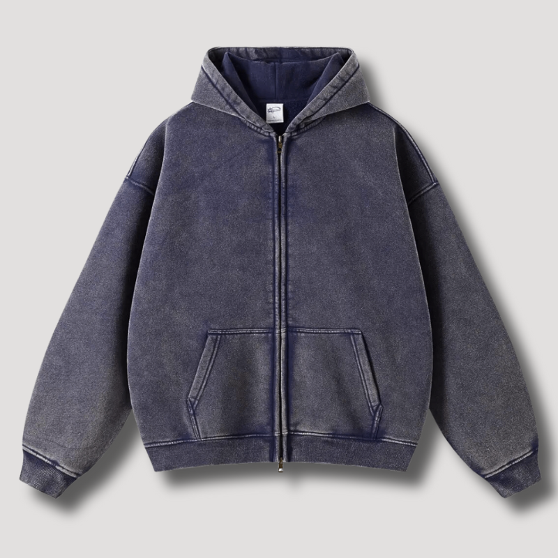 Skye Men's Zip-Up Hoodie - Everyday Hooded Sweatshirt with Comfortable Fit