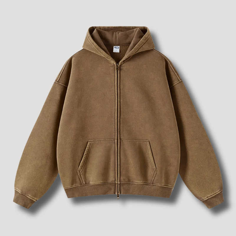 Skye Men's Zip-Up Hoodie - Everyday Hooded Sweatshirt with Comfortable Fit