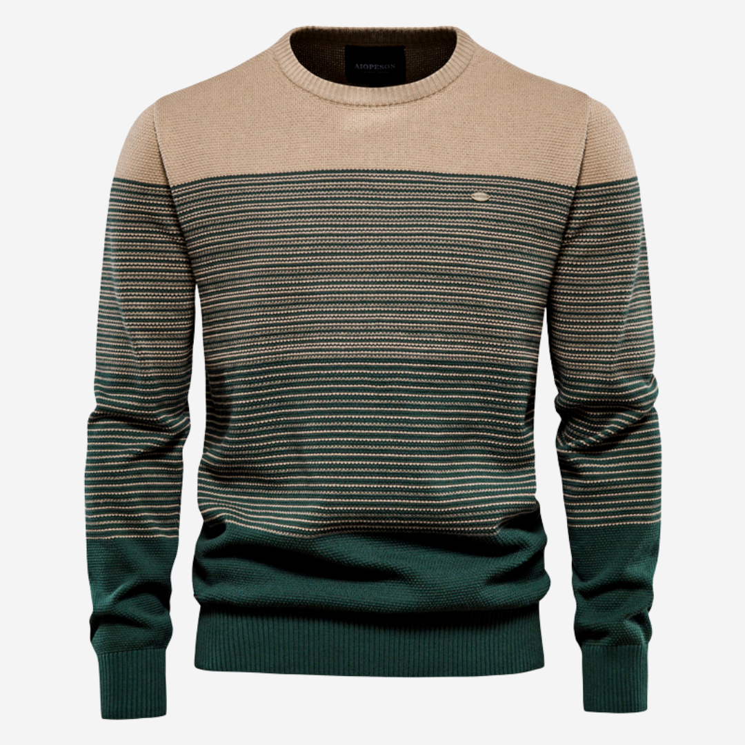 Tom Adams Striped Pullover - Men's Everyday Knit Sweater