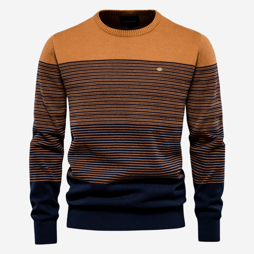 Tom Adams Striped Pullover - Men's Everyday Knit Sweater