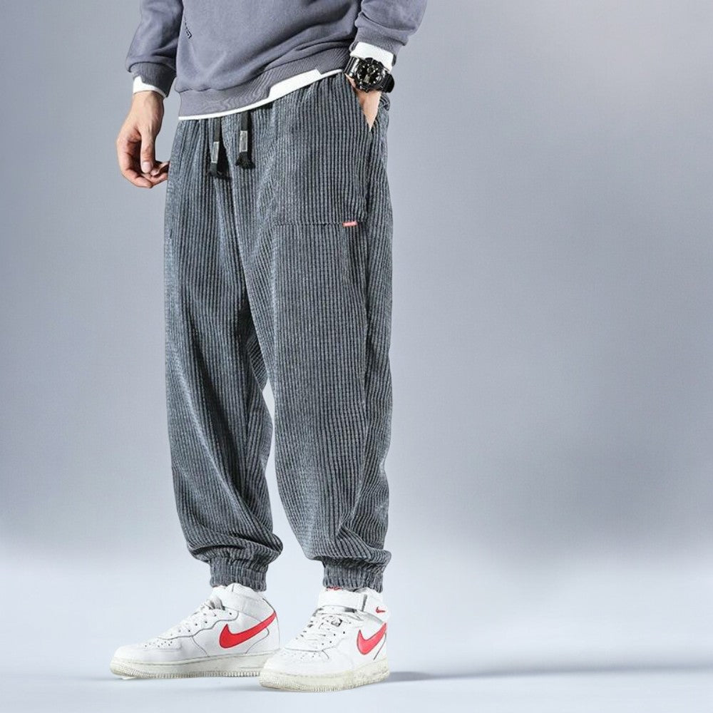 Oslo Men's Corduroy Japanese Sweatpants - Everyday, Comfortable & Stylish