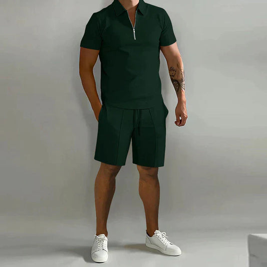 Lorenzo Two-Piece Set | Luxury Polo and Shorts Edition Set for Men