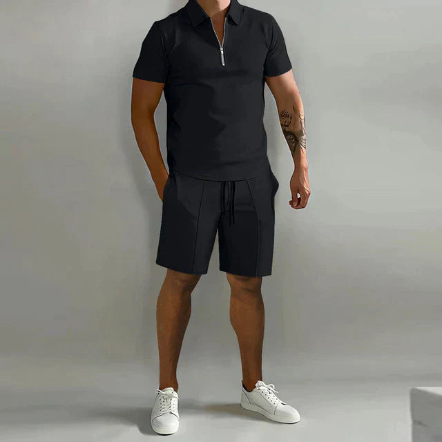 Lorenzo Two-Piece Set | Luxury Polo and Shorts Edition Set for Men