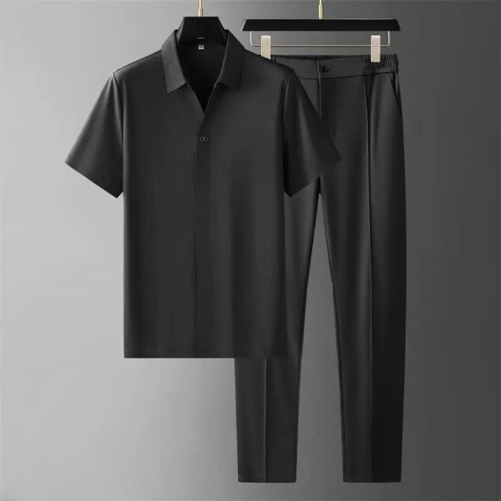 Men's Luxury Two-Piece Polo & Pants Set - Stylish, Comfortable & Edition