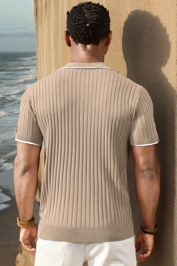 Aule Rib Knit Polo Edition