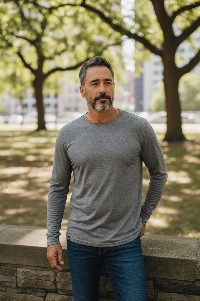 Men Superfine Merino T-shirt - Long Edition
