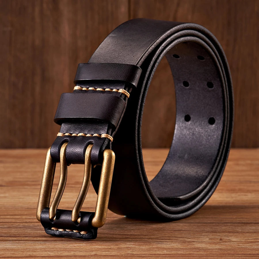 The Lancaster Belt - Double-Pin Vintage Genuine Design