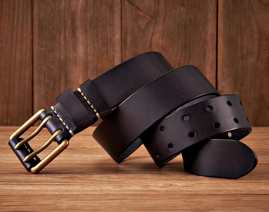 The Lancaster Belt - Double-Pin Vintage Genuine Design