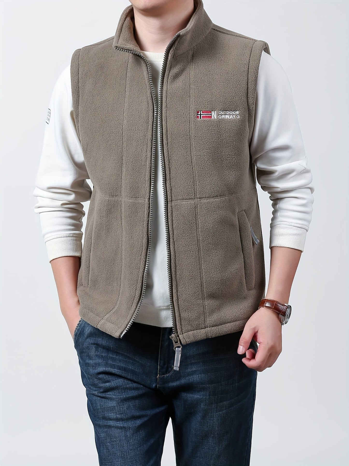 Men's Norway Fleece Bodywarmer Vest - Lightweight Insulated Edition