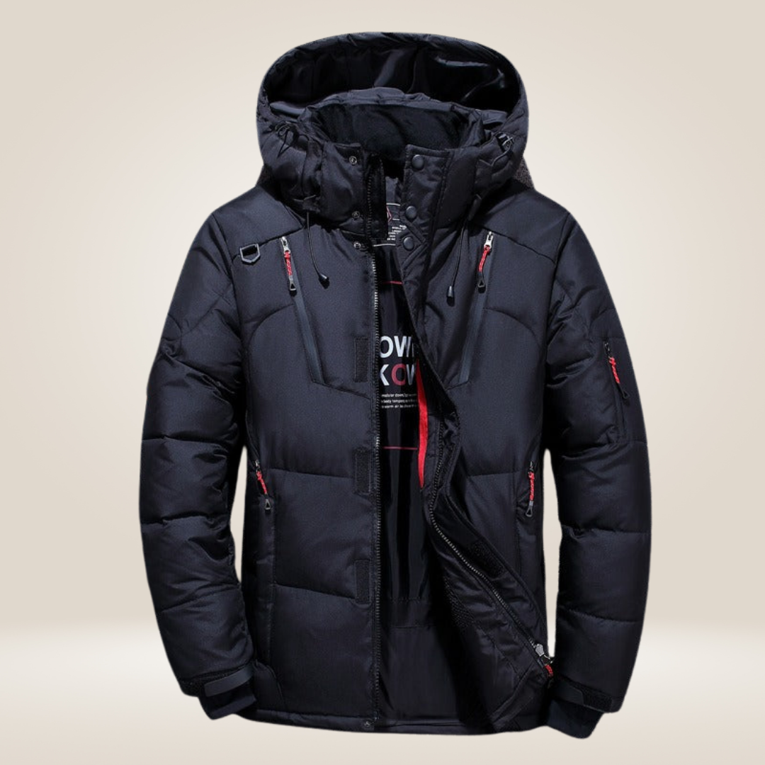 Nordfall Men's Parka Winter Jacket - Thick Fleece-Lined Waterproof & Windproof Edition