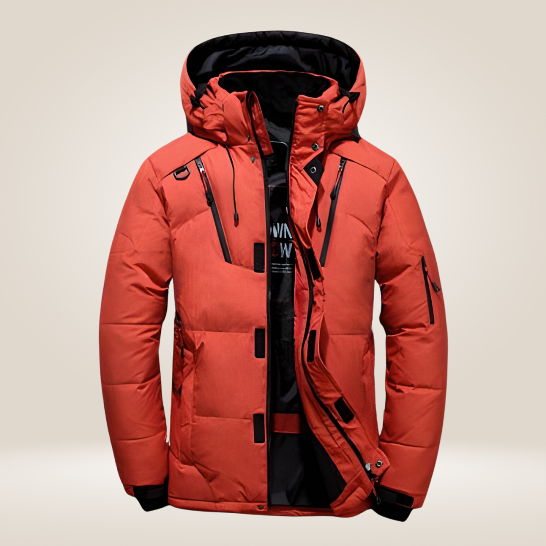 Nordfall Men's Parka Winter Jacket - Thick Fleece-Lined Waterproof & Windproof Edition