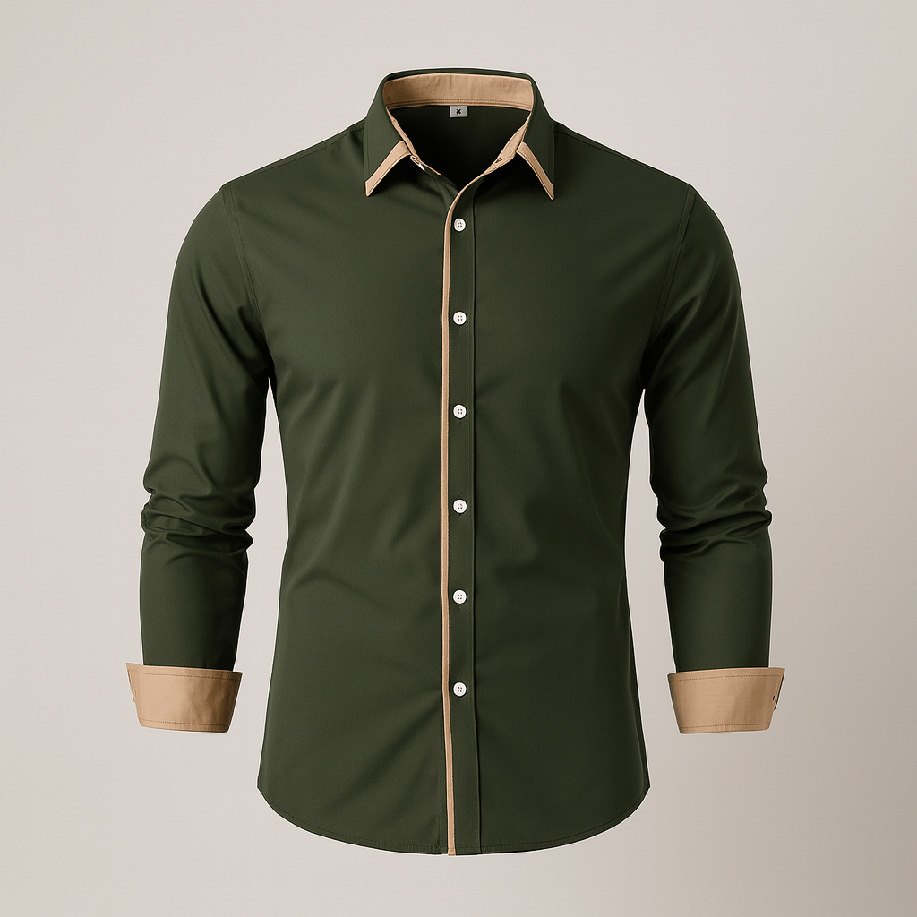 Mens Button Flex Classy Blouse