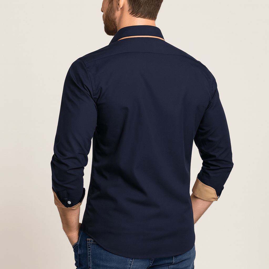 Mens Button Flex Classy Blouse